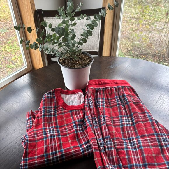 Red Gingham PJs |Target Wondershop| Women M| Holiday Lounge set - Picture 3 of 3